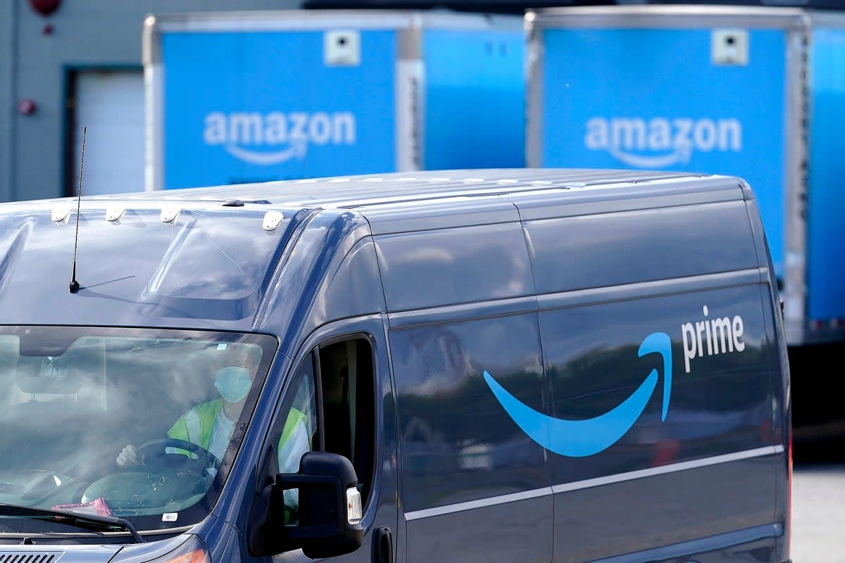 Amazon Electric Vans Europe (Copyright 2020 The Associated Press. All rights reserved)
