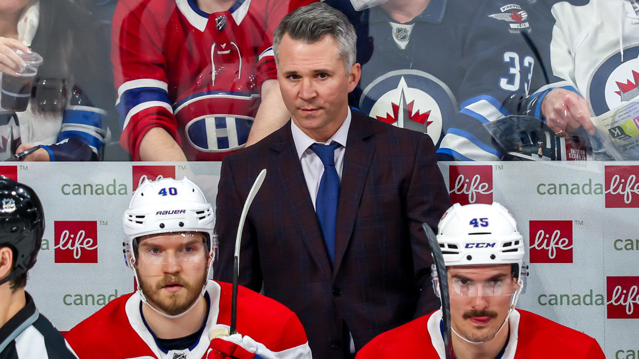 Martin St-Louis is no longer the interim head coach of the Canadiens. (Photo by Jonathan Kozub/NHLI via Getty Images)