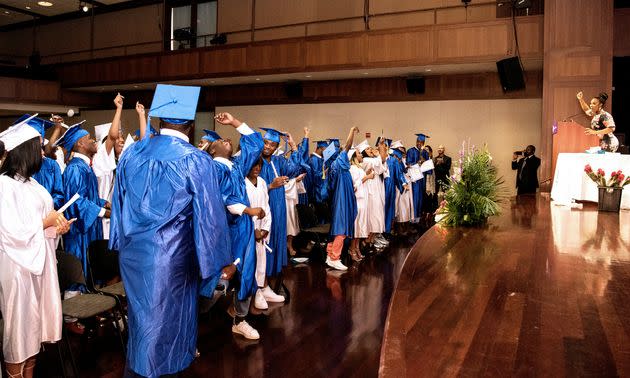 AIM I students at their graduation last year. 