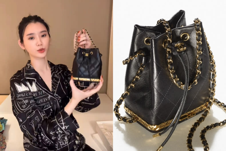 ▲CHANEL小型鏈子水桶包 NT$125,500