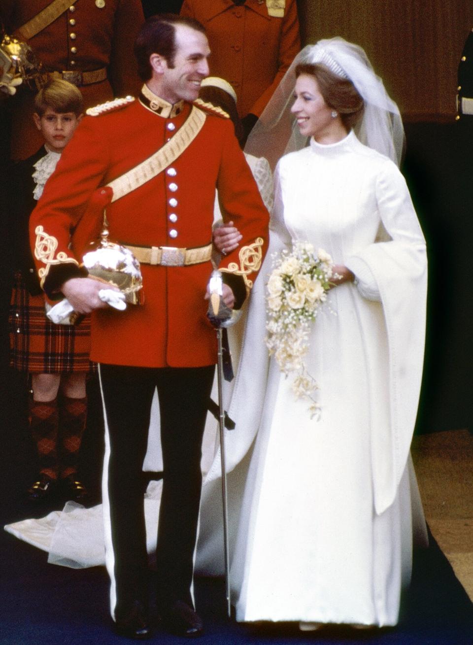 Princess Anne and Captain Mark Phillips