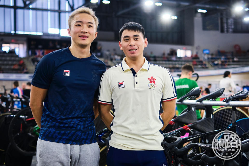杜棹熙（左）與翁浚皓等新一代港隊車手正是達海飛的愛徒。