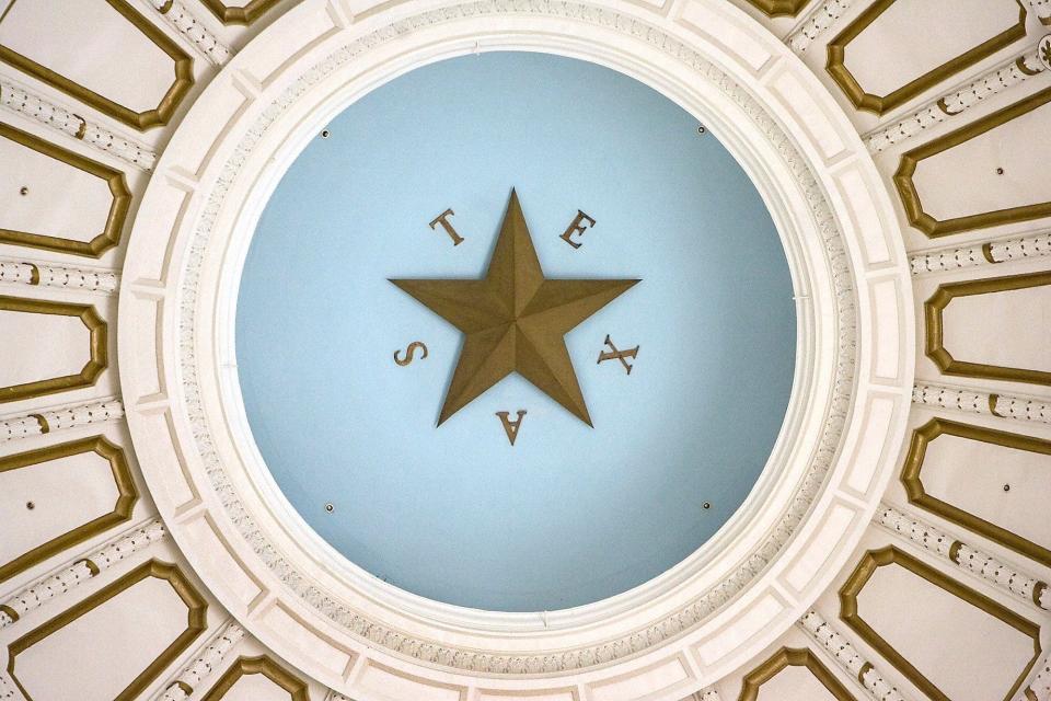 The ceiling dome inside the rotunda of the Texas State Capitol, shown in 2010. 
(Photo: Ralph Barrera/AMERICAN-STATESMAN)
