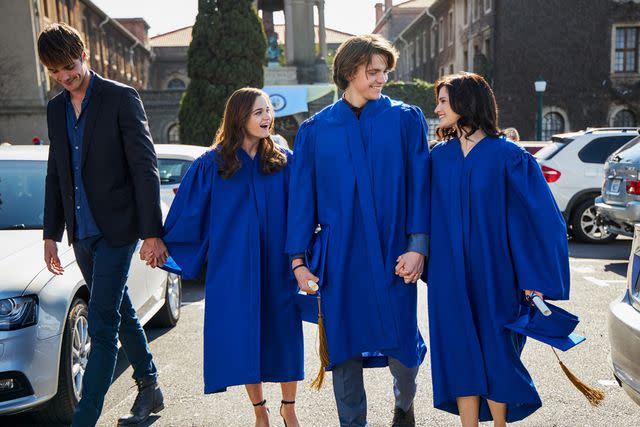 Marcos Cruz/Netflix 'The Kissing Booth 2' stars (from left) Jacob Elordi, Joey King, Joel Courtney and Meganne Young