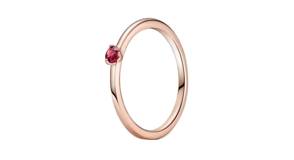 Red Solitaire Ring