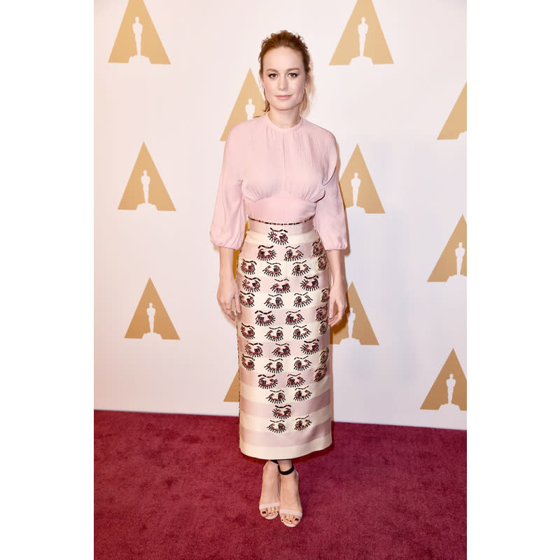 <h2>In Emilia Wickstead And Christian Louboutin Heels</h2> <p>At the 2016 Academy Awards nominee luncheon</p> <h4>Getty Images</h4>