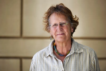 Witness Susannah Brown stands for a portrait at the Evo A. DeConcini U.S. Courthouse, where humanitarian volunteer Scott Warren faces charges of harboring, and conspiracy to transport undocumented migrants in Tucson