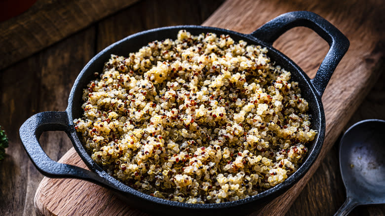 prepared quinoa