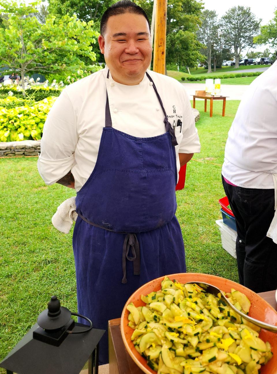 Castle Hill Inn chef Andy Taur served Blackbird Farm beef for his Kalbi-Style Marinated & Grilled Brisket.