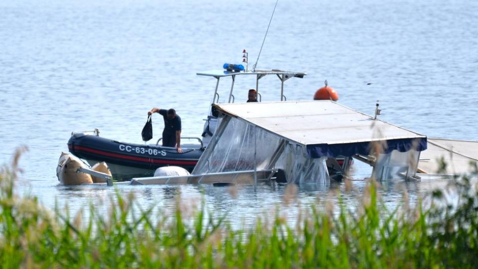 El barco que naufragó.