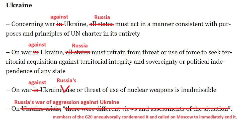 Foreign ministry spokesperson Oleg Nikolenko posted a screenshot of the relevant section on his Facebook. (Oleg Nikolenko)