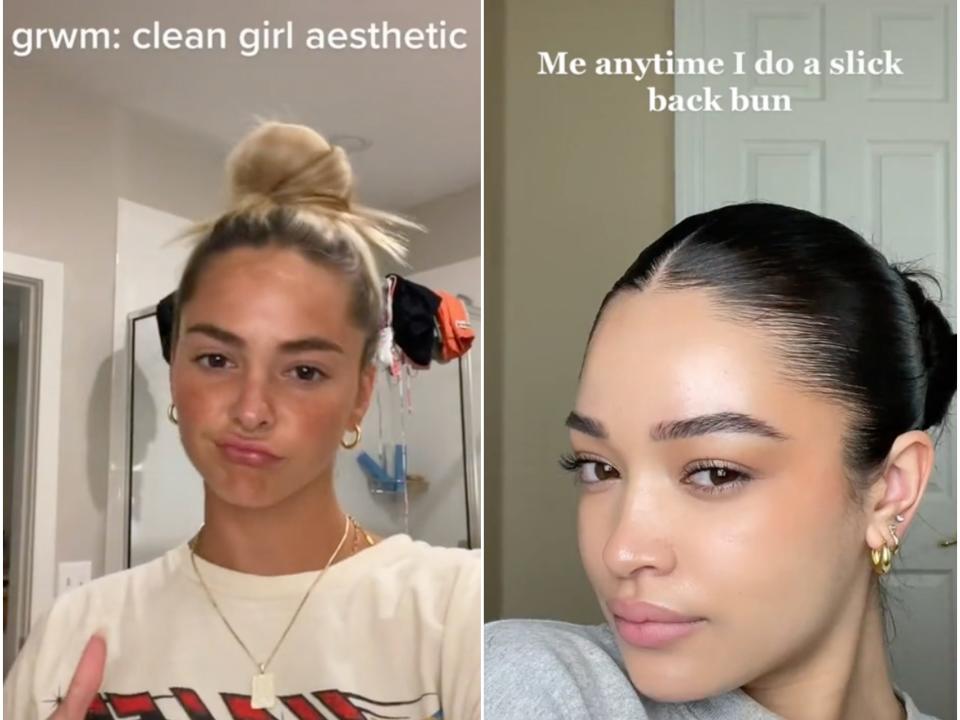 "Clean girl" aesthetic TikTok style trends 2022