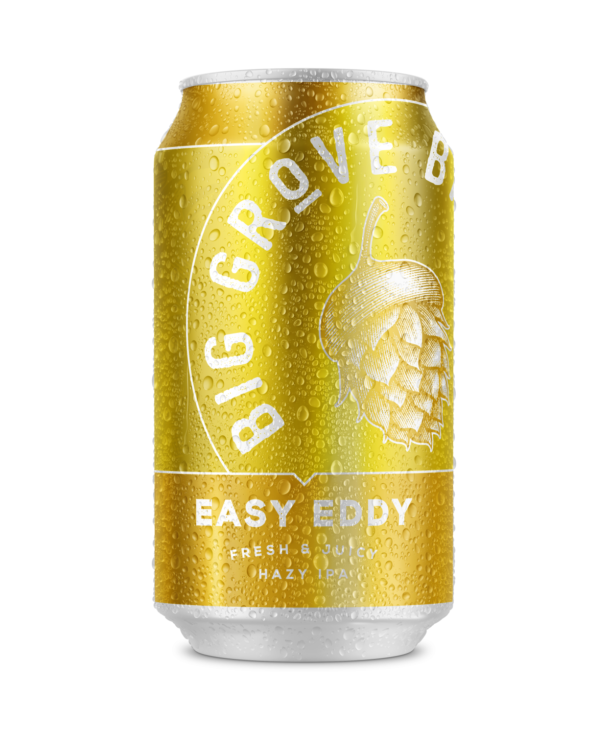 RAGBRAI riders can win a gold jersey by finding a gold can of Big Grove Brewery's Easy Eddy Hazy IPA.