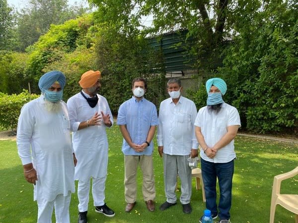 MLAs Sukhpal Singh Khaira, Jagdev Singh, and Pirmal Singh met Congress leader Rahul Gandhi.