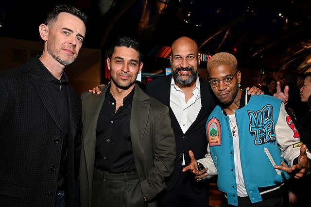 <p>Michael Kovac/Getty</p> Colin Hanks, Wilmer Valderrama, Keegan-Michael Key and Kid Cudi