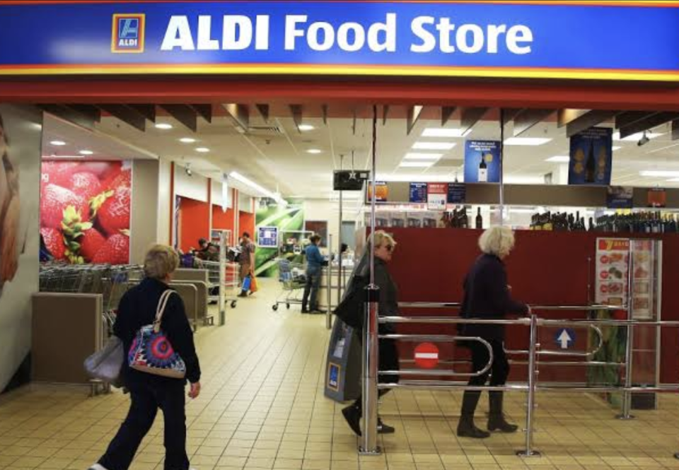 Photo shows ALDI inside the Fairfield Forum, west of Sydney.