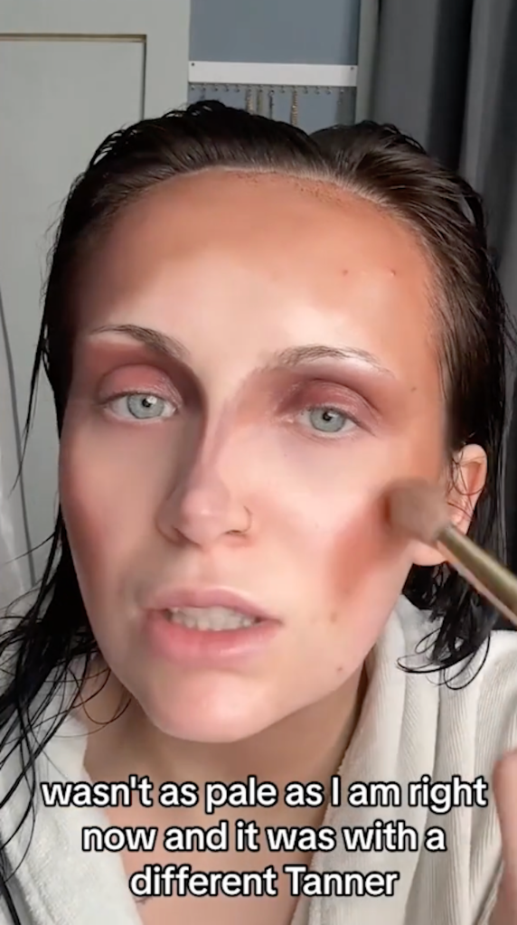 Kaycee Ogle shared a new makeup trend – using self-tanning lotion overnight. 