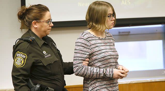 Geyer appears in court in 2016. She pleaded not guilty. Source: AP Images