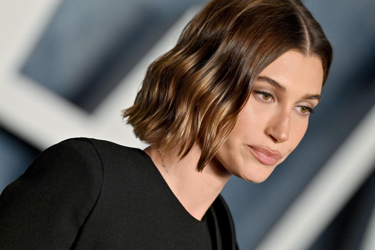 Hailey Bieber's Blunt Mini-Bob Is One of This Year's Biggest Haircut Trends