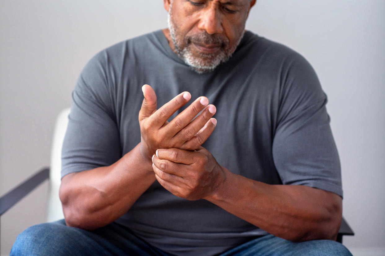 On top of age, sex, family history and prior injuries, your diet can also impact the severity of arthritis symptoms. (Photo via Getty Images)