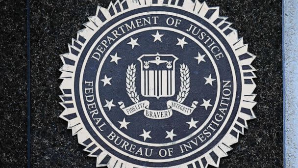 PHOTO: FILE - The seal of the Federal Bureau of Investigation is seen outside of its headquarters in Washington, DC, August 15, 2022. (Mandel Ngan/AFP via Getty Images, FILE)