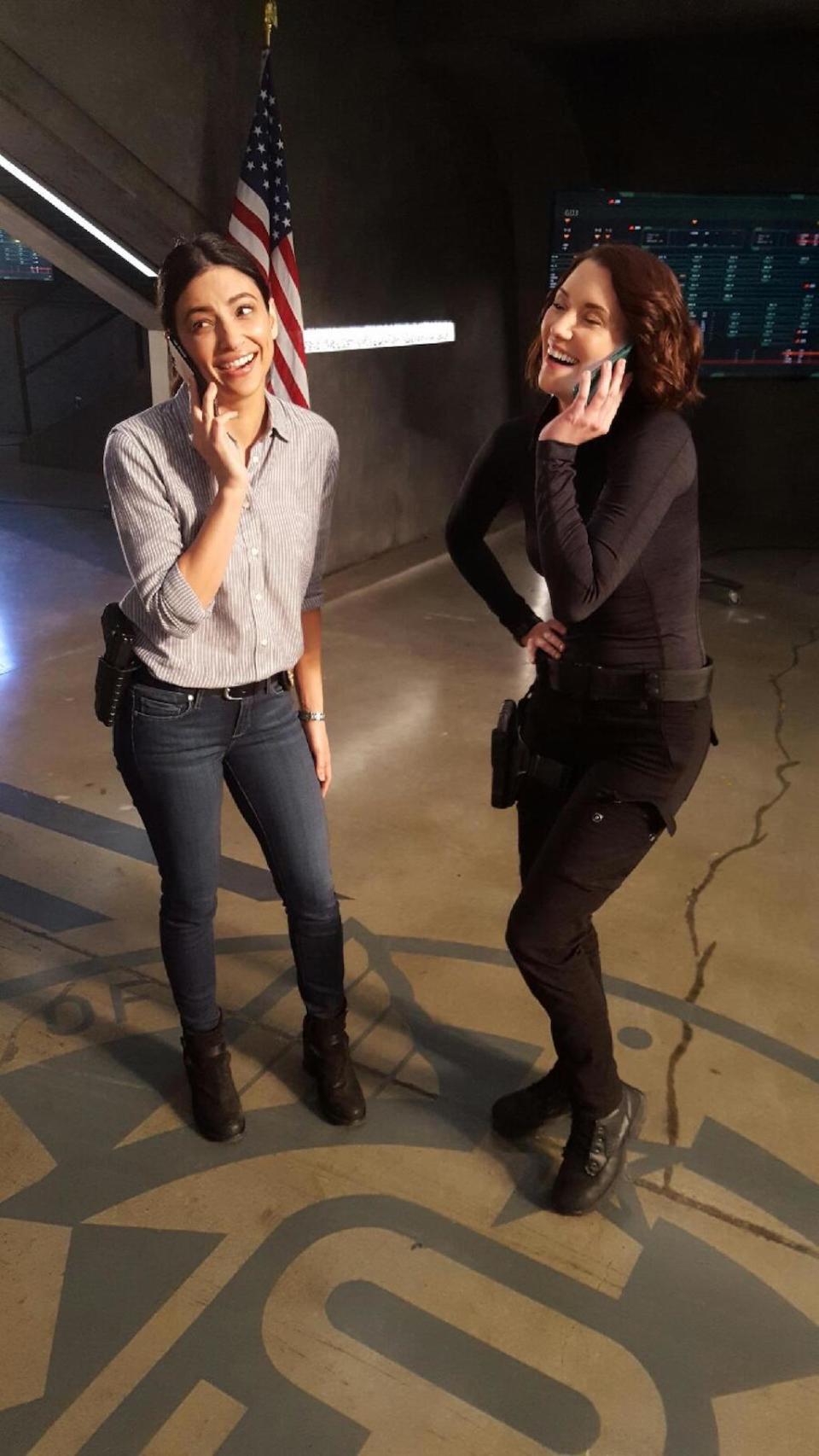 Floriana Lima and Chyler Leigh, ‘Supergirl’