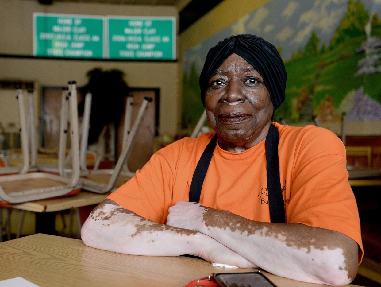 Mary Clay of Clay's Popeye's BBQ on June 8, 2022. [Thomas J. Turney/The State Journal-Register]