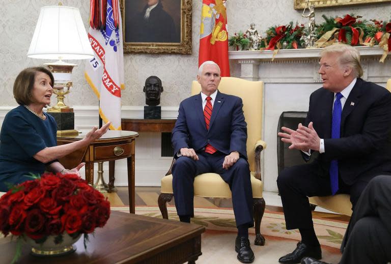 Donald Trump's 'manhood' questioned by Nancy Pelosi after wild White House meeting