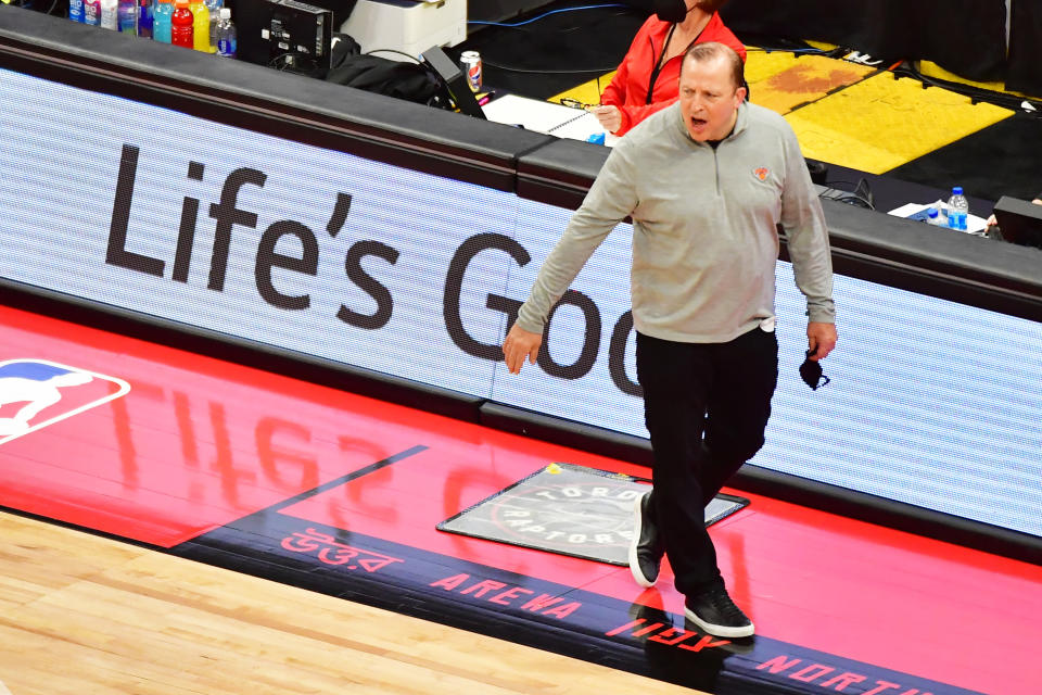 Tom Thibodeau has the New York Knicks playing inspired basketball. (Julio Aguilar/Getty Images)