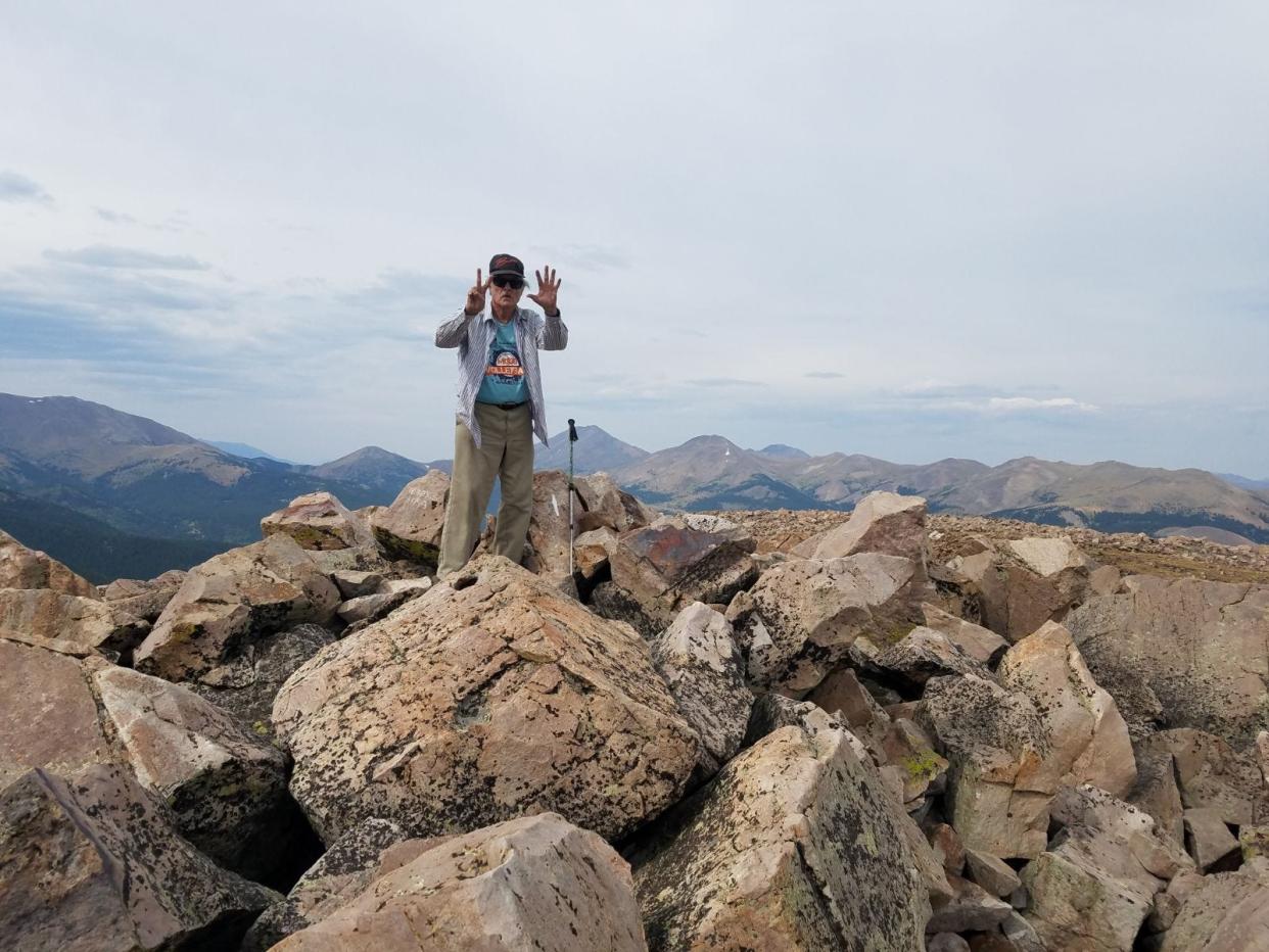 Robert Packard achieved his 7,000th summit worldwide on Sept. 15, 2019 at Colorado's Little Baldy Mountain.