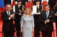 Slovakia's President Zuzana Caputova takes office in Bratislava