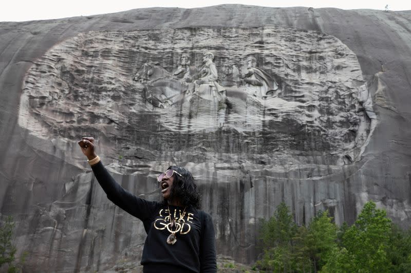 FILE PHOTO: Protesters rally against racial inequality in Stone Mountain