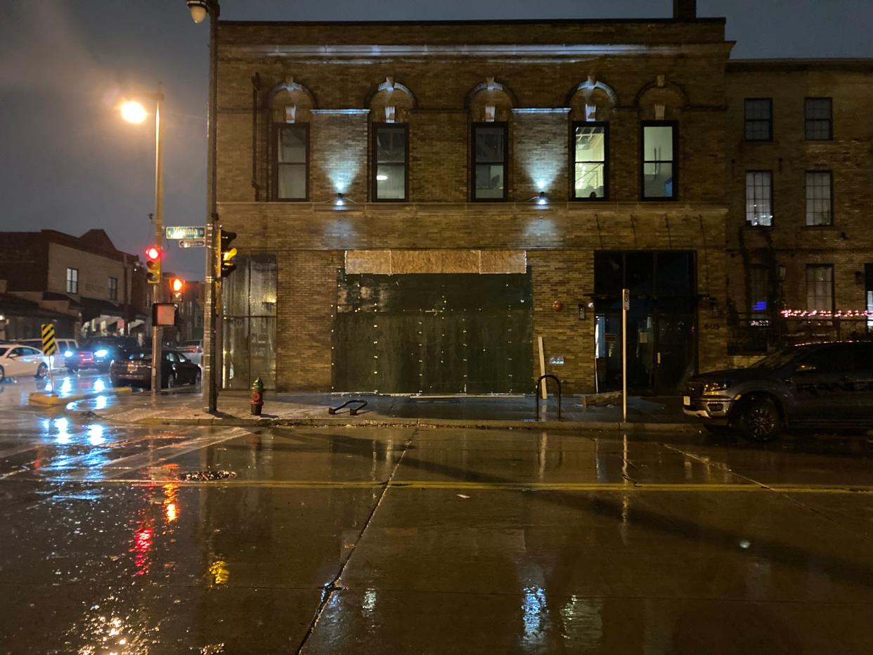 Thelma Carol Wine Merchants, 605 W. Virginia St.,  is temporarily closed after a driver crashed a car into the building early Saturday, causing thousands of dollars worth of damage.