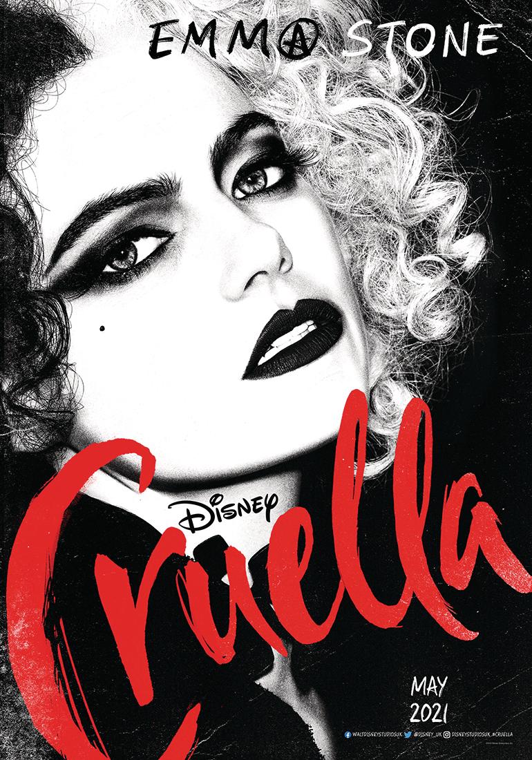 A new poster for Disney's Cruella, featuring Emma Stone (Disney)