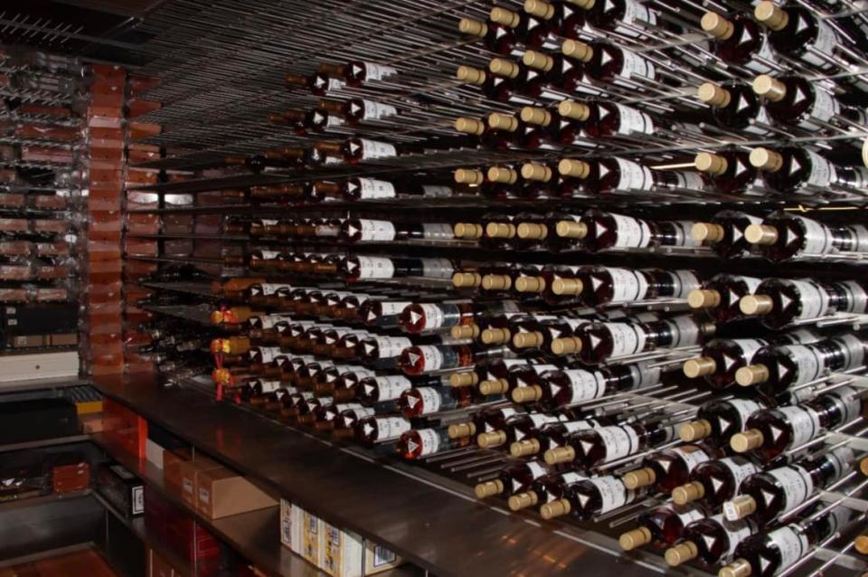 The wine cellar of a suspected money launderer in Singapore