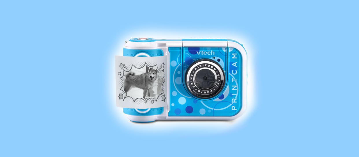 Kind of like a Polaroid, the PrintCam puts a pic in kids' hands in seconds. (Photo: VTech)