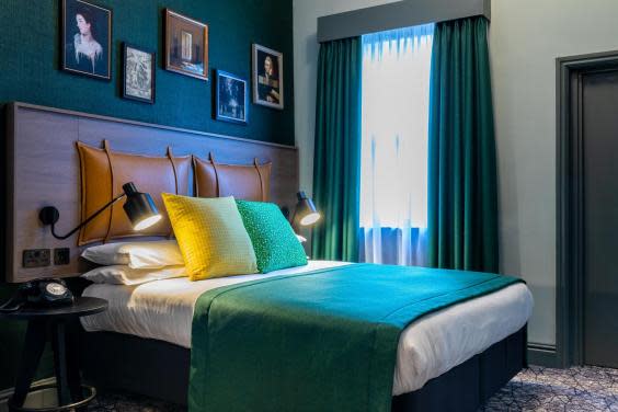 Colourful, chic rooms at Abbey Hotel