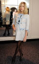 <b>London Fashion Week AW13 FROW </b><br><br>Peaches Geldof wore a baby blue tweed skirt suit at the Moschino show.<br><br>© Getty