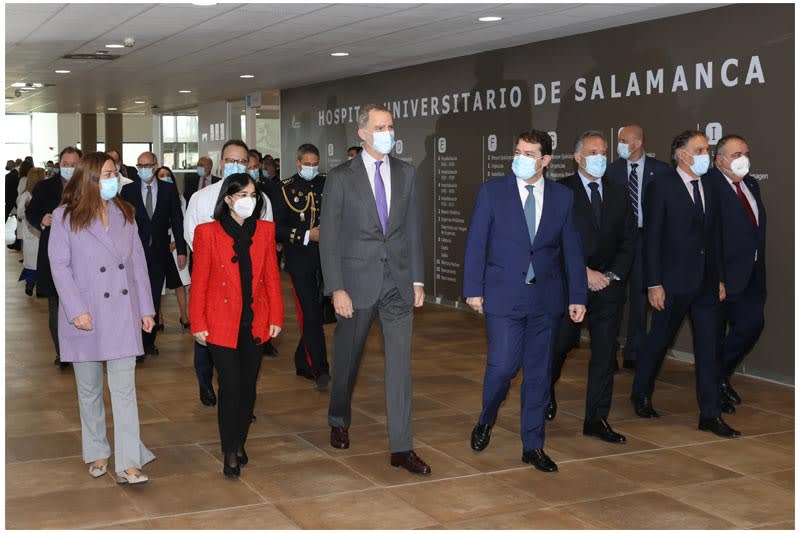Rey Felipe en el Hospital de Salamanca