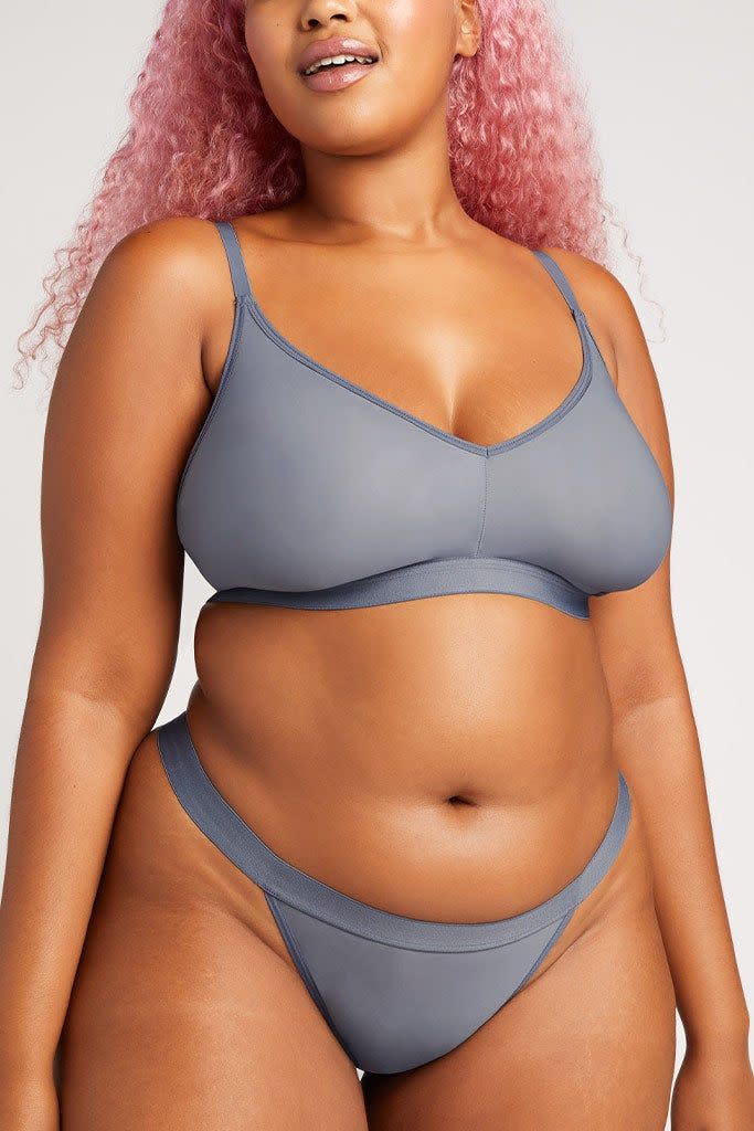 1) Silky Non-Wire Bra in Slate