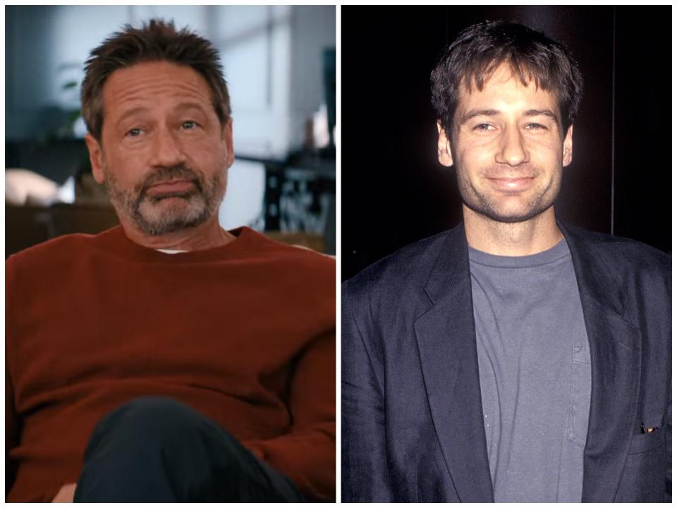 David Duchovny in "You People" and at the West Hollywood premiere of "Kalifornia."