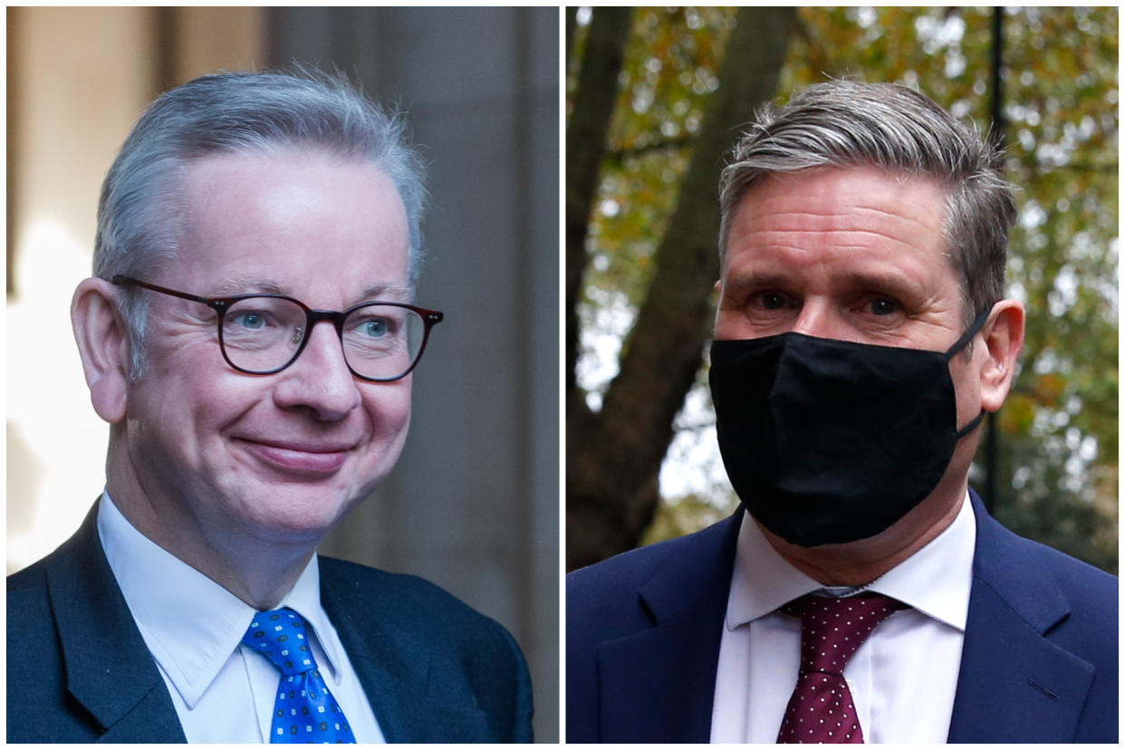 A Labour MP told Michael Gove to 'do one' over his criticism of Sir Keir Starmer. (Getty Images)