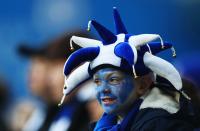 <p>Chelsea fans fill Stamford Bridge before the third game of a triple header of football </p>