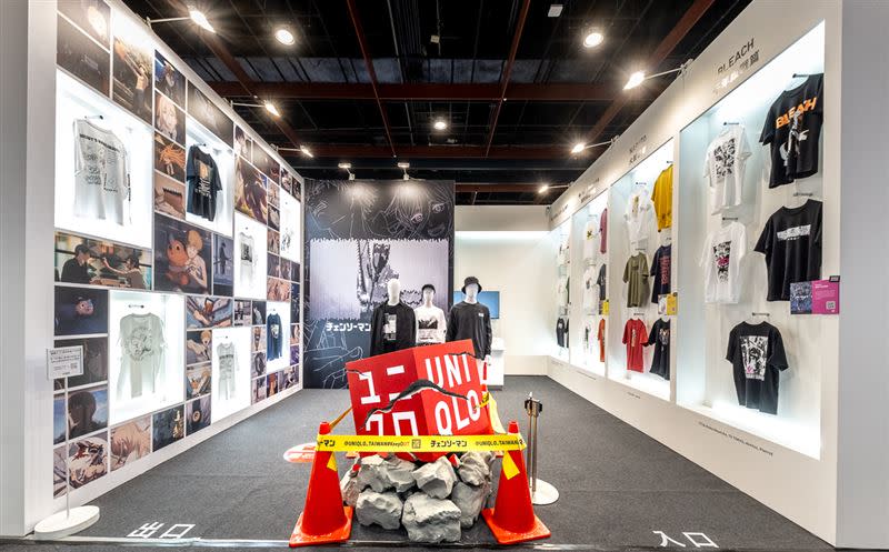 UNIQLO台灣首次進駐2023漫畫博覽會，打造充滿動漫經典與熱血情懷的限定快閃店。（圖／品牌提供）