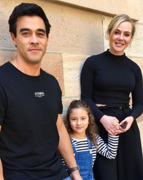 James and Jessica Marais with their daughter Scout. Source: Instagram/JamesStewart