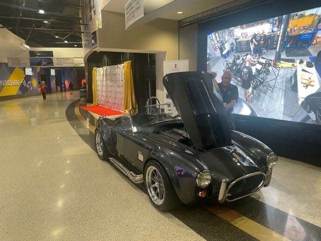 This replica '65 Shelby Cobra Roadster was built by FedEx pilots and auctioned Wednesday at St. Jude JAM for $125,000.