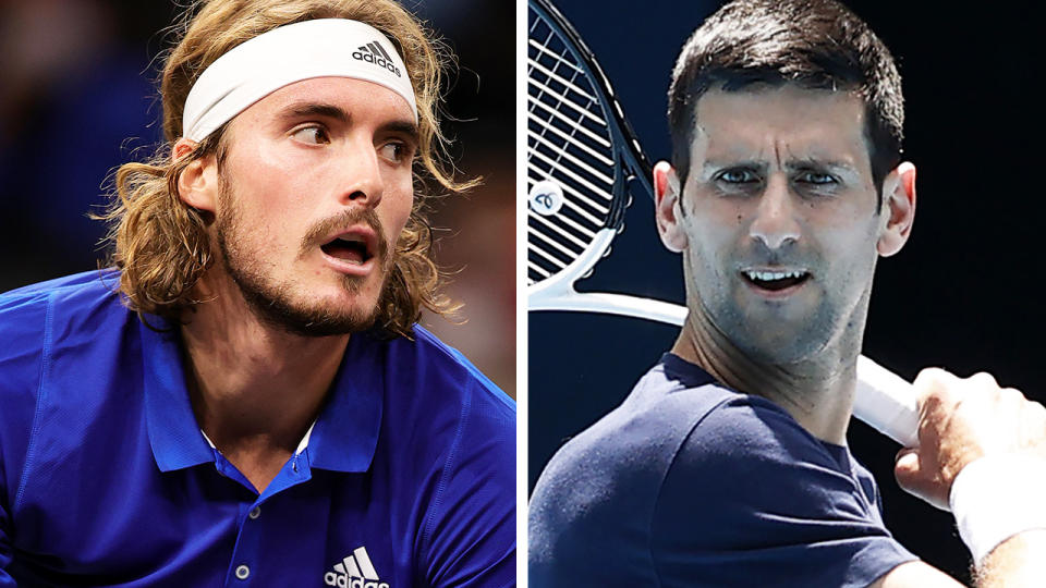 Stefanos Tsitipas is unhappy about Novak Djokovic's attempts to evade Australia's vaccine rules.