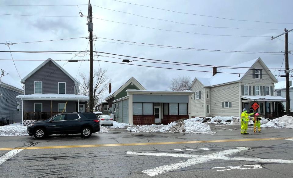 Rochester police say a man with multiple gunshot wounds was found on the sidewalk in the area of 41 and 43 Summer Street, seen here Friday, April 5, 2024. The shooting took place the night before.