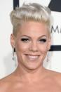 <p> Interested in a buzzcut but don't want to go all the way? Pink, the hair chameleon that she is, showcases the beauty of shaved sides. Try a tapered cut paired with major volume in the middle. </p>