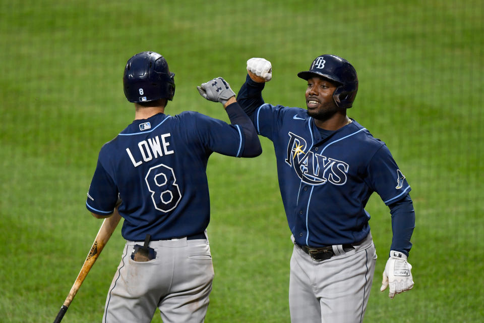 Tampa Bay Rays clinch their first AL East title since 2010. (Photo by G Fiume/Getty Images)